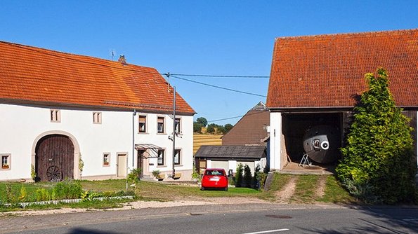 Das Weltraum-Atelier Außenansicht Weltraum-Atelier Nohfelden