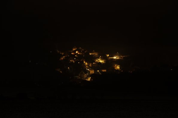Blick auf das nächtliche Eiweiler Blick auf das nächtliche Eiweiler nach der Beleuchtungsumstellung 2022