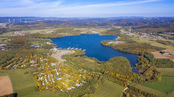 Bostalsee Blick auf den Bostalsee von oben