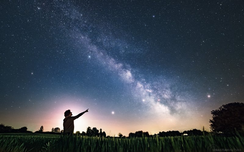 Nachthimmel über dem Sankt Wendeler Land