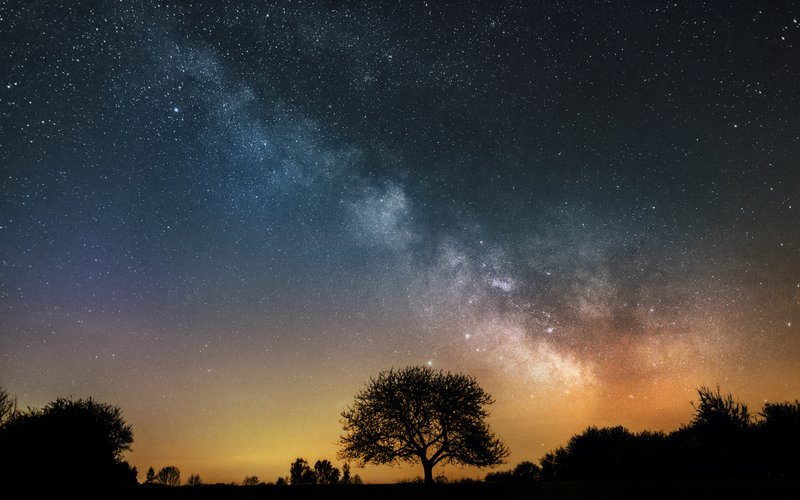 Nachthimmel über dem Sankt Wendeler Land