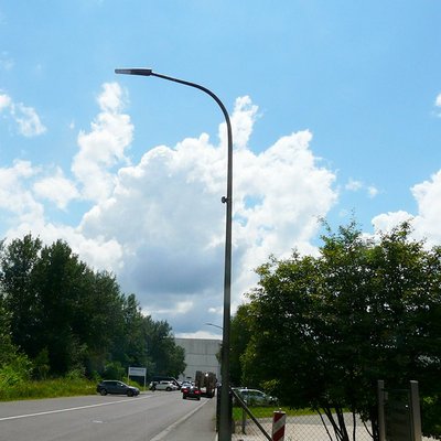 Neue Straßenbeleuchtung im Gewerbegebiet Münzbachtal in der Gemeinde Nonnweiler.