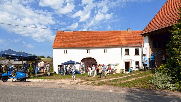 Das Weltraum-Atelier Das Weltraum-Atelier in Nohfelden von außen